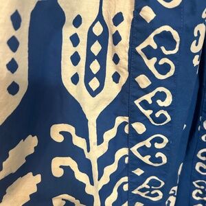 Sea New York Beautiful Royal Blue Ikat Maxi Dress